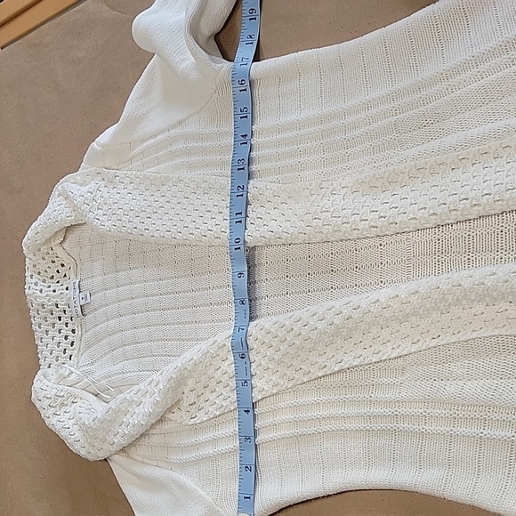 Notations Size M Off-White Flared Long Knit Cardigan, Excellent Condition - Picture 5 of 10